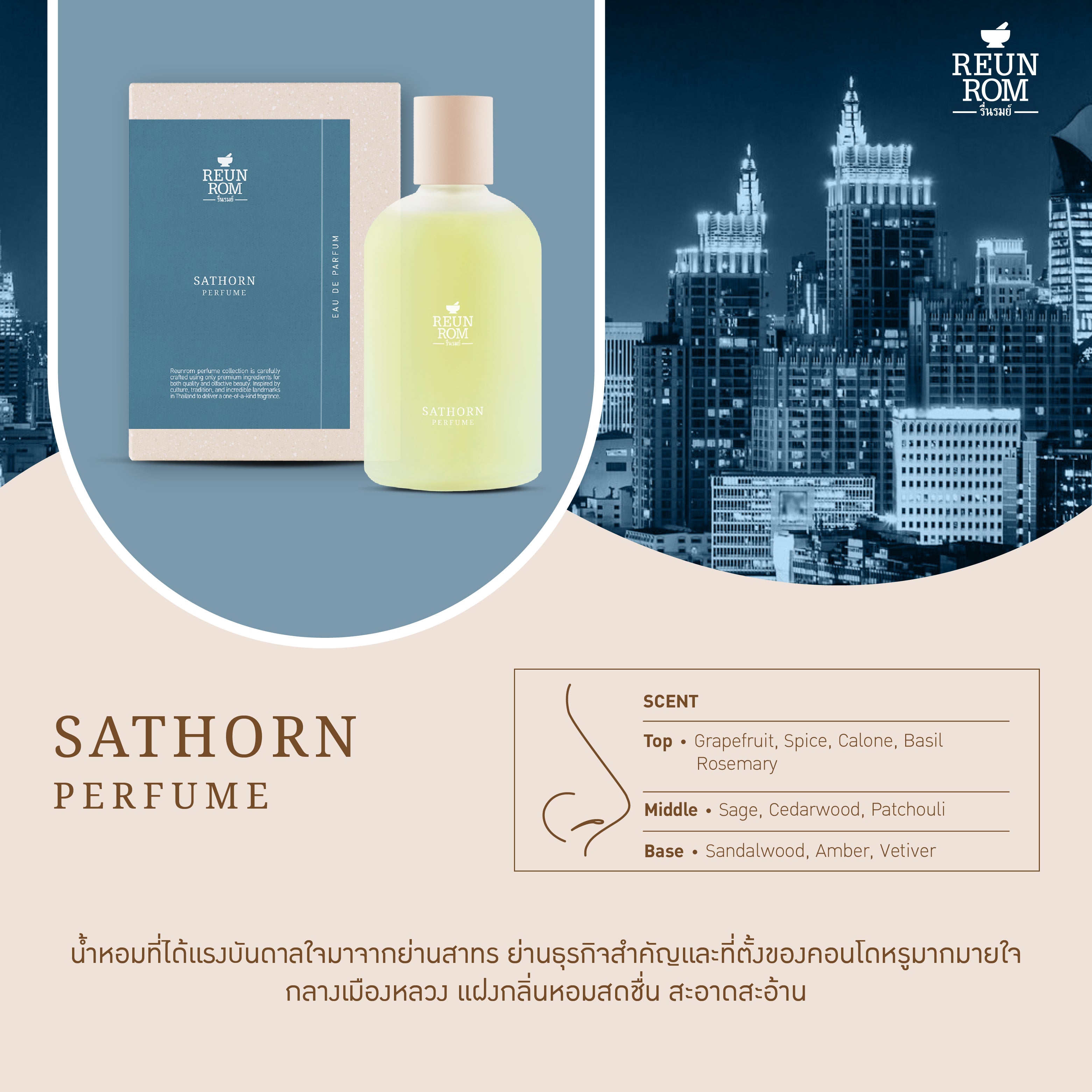 Reunrom Perfume 100ml Sathorn