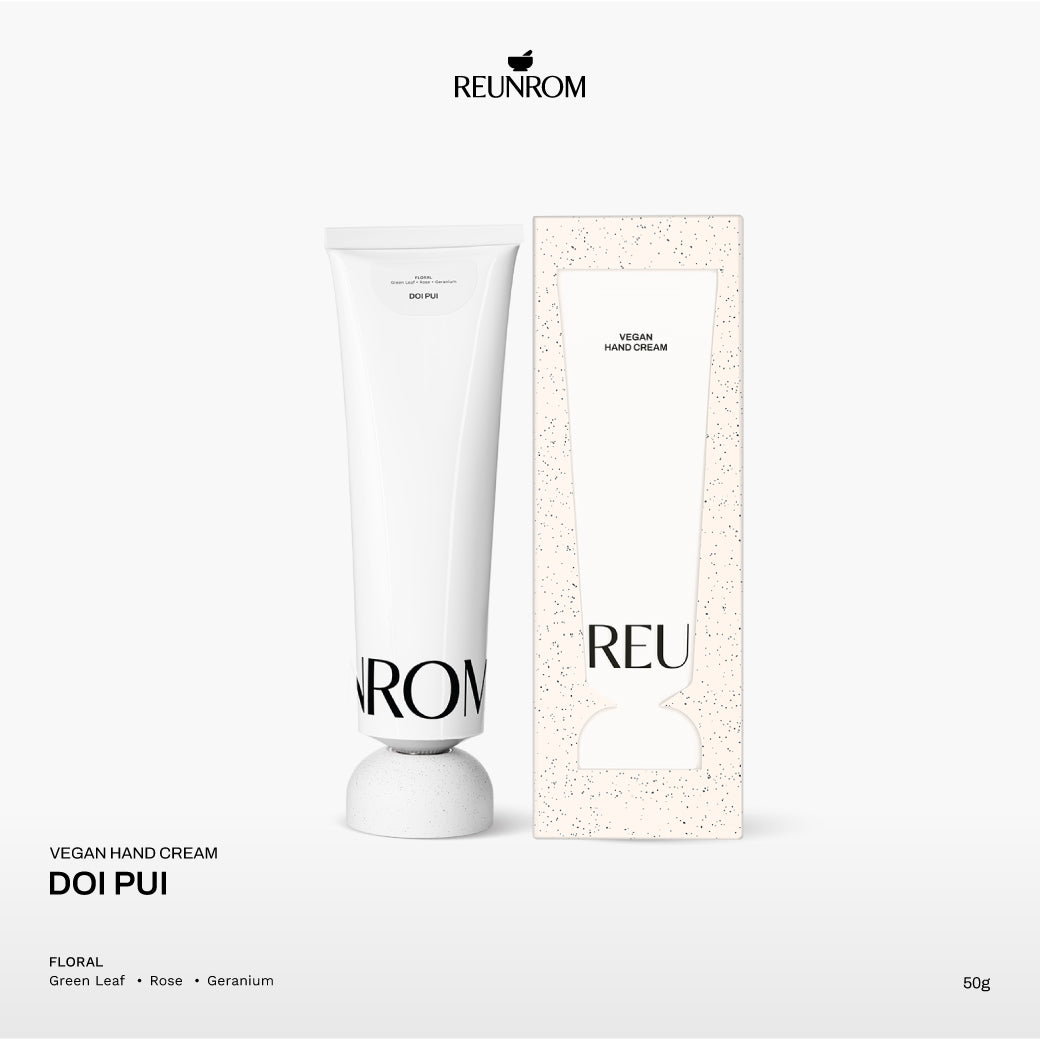 Reunrom Vegan Hand & Nail Cream 50g. (Doi Pui)