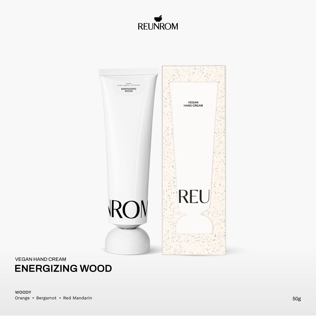 Reunrom Vegan Hand & Nail Cream 50g. (Energizing Wood)