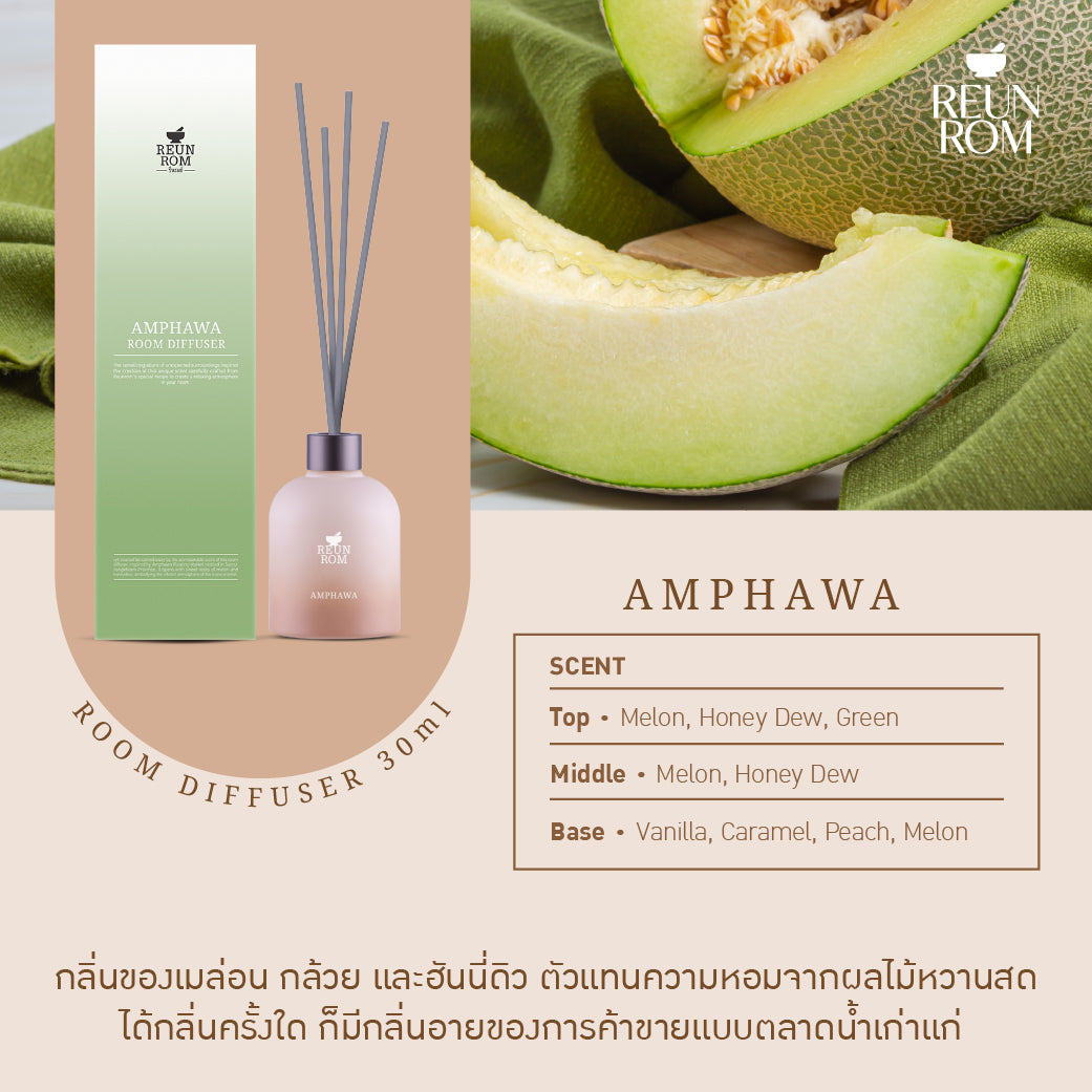 Reunrom Room diffuser 30ml/200ml Amphawa