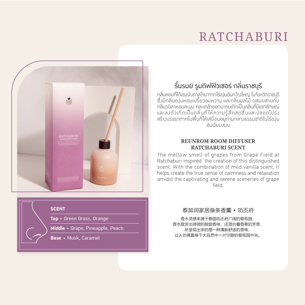 Reunrom Room Diffuser 30ml/200ml Ratchaburi