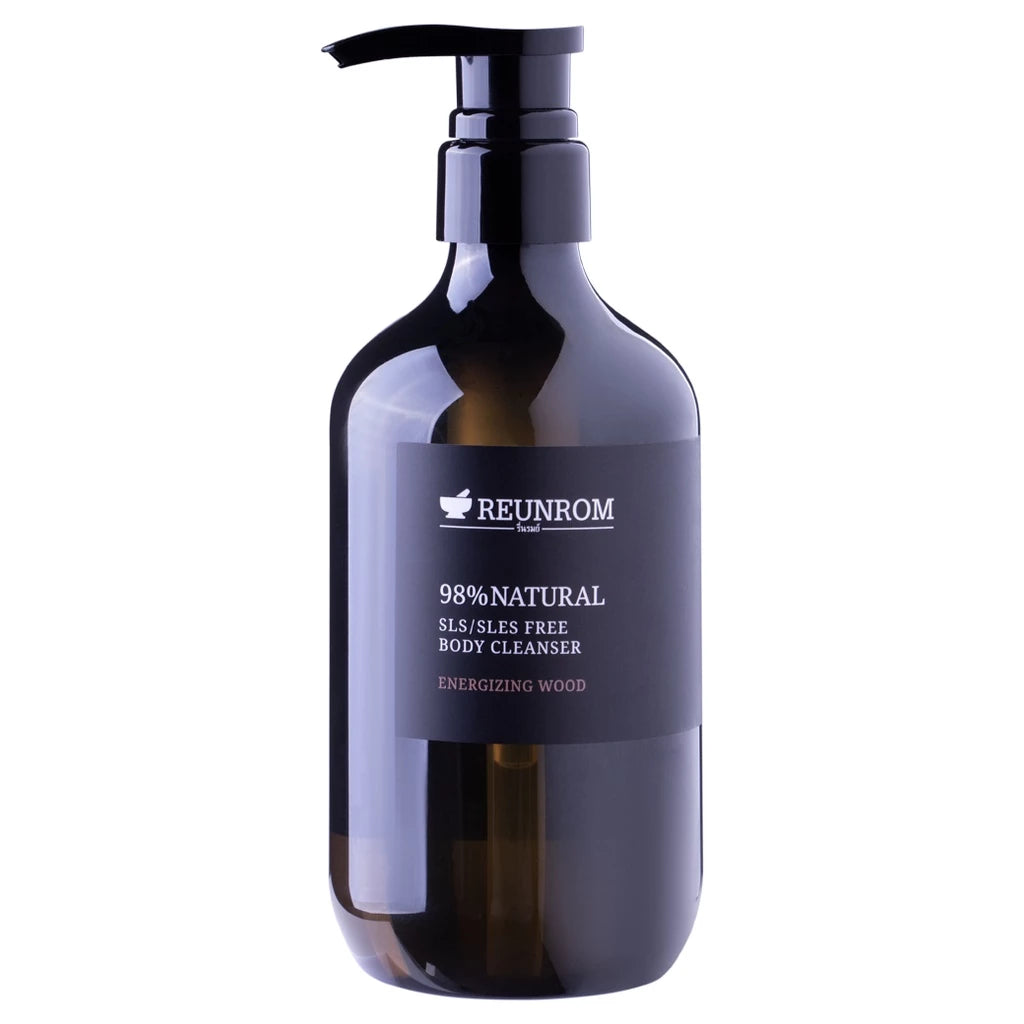 Reunrom 98% Natural SLS/SLES Free Body Cleanser 500ml Energizing Wood