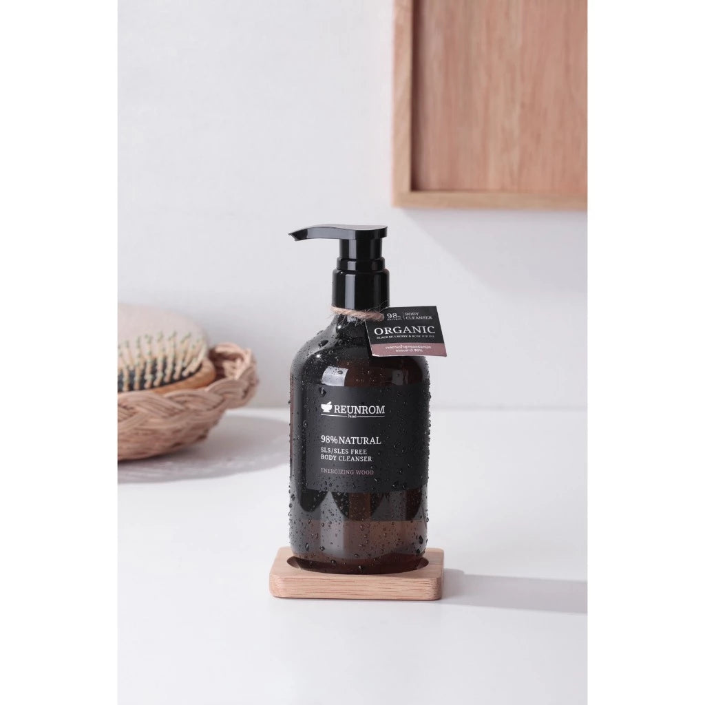 Reunrom 98% Natural SLS/SLES Free Body Cleanser 500ml Energizing Wood