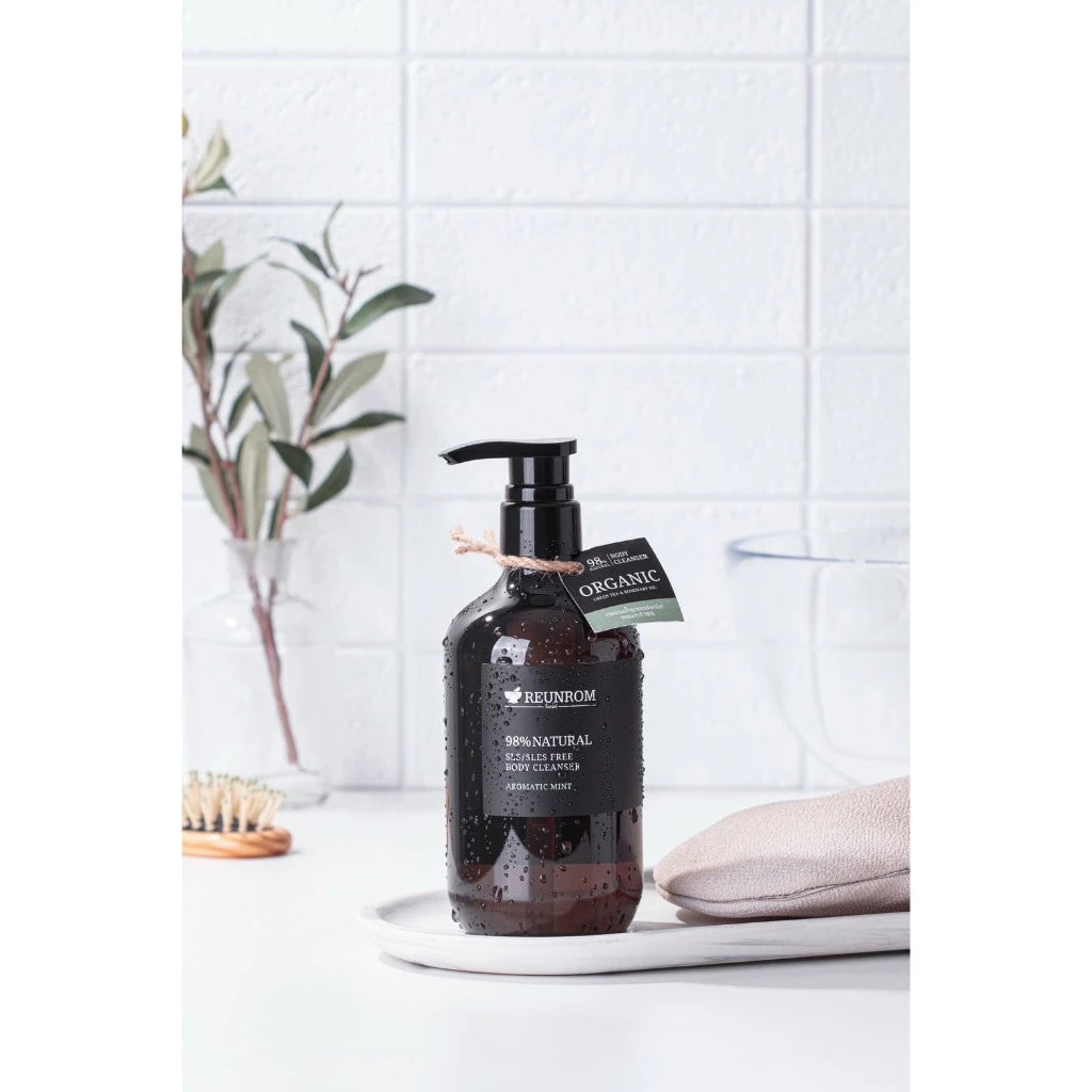 Reunrom 98% Natural SLS/SLES Free Body Cleanser 500ml Aromatic Mint